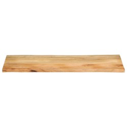 Dessus de table 140x60x3,8 cm bord vivant bois massif manguier 