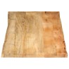 Dessus de table 140x60x3,8 cm bord vivant bois massif manguier 