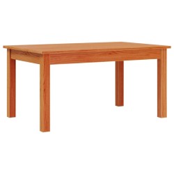Table basse cire marron 80x50x40 cm bois massif de pin 