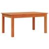 Table basse cire marron 80x50x40 cm bois massif de pin 