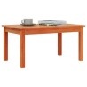 Table basse cire marron 80x50x40 cm bois massif de pin 