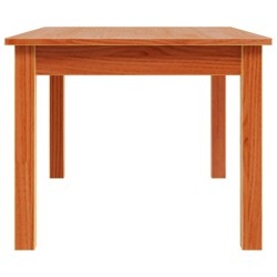 Table basse cire marron 80x50x40 cm bois massif de pin 