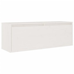 Meubles TV 2 pcs Blanc Bois massif de pin 