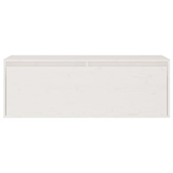 Meubles TV 2 pcs Blanc Bois massif de pin 