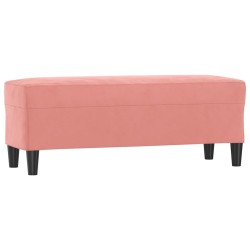 Banc Rose 100x35x41 cm Velours 