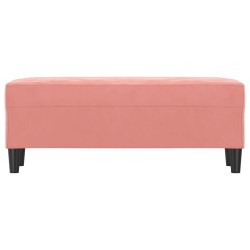 Banc Rose 100x35x41 cm Velours 