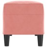 Banc Rose 100x35x41 cm Velours 