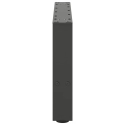 Pieds de table basse Anthracite 2 pièces 50 x (30-31) cm Acier 