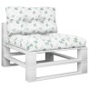 Coussins de palette lot de 2 motif de feuilles tissu 