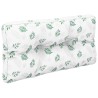 Coussins de palette lot de 2 motif de feuilles tissu 