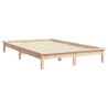 Cadre de lit sans matelas bois de pin massif 