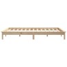 Cadre de lit sans matelas bois de pin massif 