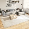 Tapis ISTAN à poils longs aspect brillant crème 240x340 cm 
