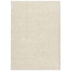 Tapis ISTAN à poils longs aspect brillant crème 240x340 cm 