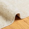 Tapis ISTAN à poils longs aspect brillant crème 240x340 cm 