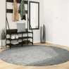 Tapis shaggy PAMPLONA poils longs moderne vert Ø 200 cm 