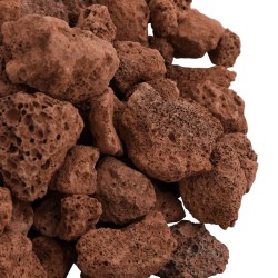 Roches volcaniques 25 kg rouge 1-2 cm 