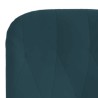 Chaise de relaxation avec repose-pied Bleu Velours 