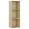 Meubles TV 3 pcs Chêne sonoma 107x35x37 cm Bois d'ingénierie 