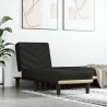 Chaise longue noir tissu 