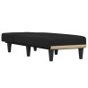 Chaise longue noir tissu 