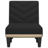 Chaise longue noir tissu 