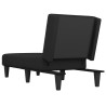 Chaise longue noir tissu 