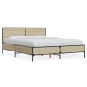 Cadre de lit sans matelas chêne sonoma 120x190 cm 