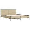 Cadre de lit sans matelas chêne sonoma 120x190 cm 