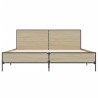 Cadre de lit sans matelas chêne sonoma 120x190 cm 