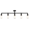 Plafonnier Noir 5 ampoules E27 