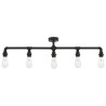 Plafonnier Noir 5 ampoules E27 