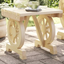 Repose-pied de jardin 40x36,5x38,5 cm bois massif sapin 