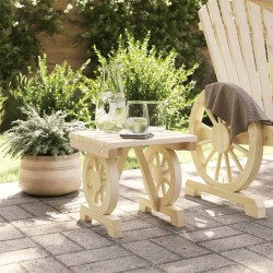 Repose-pied de jardin 40x36,5x38,5 cm bois massif sapin 
