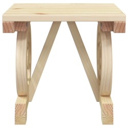 Repose-pied de jardin 40x36,5x38,5 cm bois massif sapin 