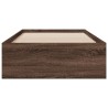 Cadre de lit avec tiroirs sans matelas chêne marron 90x200 cm 