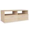 Meubles TV 2 pcs Bois d’ingénierie 95x35x36 cm Chêne 