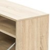 Meubles TV 2 pcs Bois d’ingénierie 95x35x36 cm Chêne 