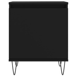 Tables de chevet 2 pcs noir 40x30x50 cm bois d'ingénierie 