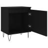 Tables de chevet 2 pcs noir 40x30x50 cm bois d'ingénierie 