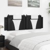 Coussin de tête de lit noir et blanc 160 cm similicuir 
