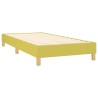 Cadre de lit sans matelas vert 100x200 cm tissu 
