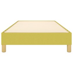 Cadre de lit sans matelas vert 100x200 cm tissu 