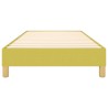 Cadre de lit sans matelas vert 100x200 cm tissu 