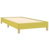 Cadre de lit sans matelas vert 100x200 cm tissu 
