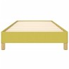Cadre de lit sans matelas vert 100x200 cm tissu 