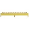 Cadre de lit sans matelas vert 100x200 cm tissu 