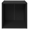 Meubles TV 4 pcs noir 37x35x37 cm bois d’ingénierie 