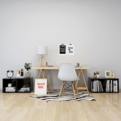 Meubles TV 4 pcs noir 37x35x37 cm bois d’ingénierie 