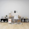 Meubles TV 4 pcs noir 37x35x37 cm bois d’ingénierie 